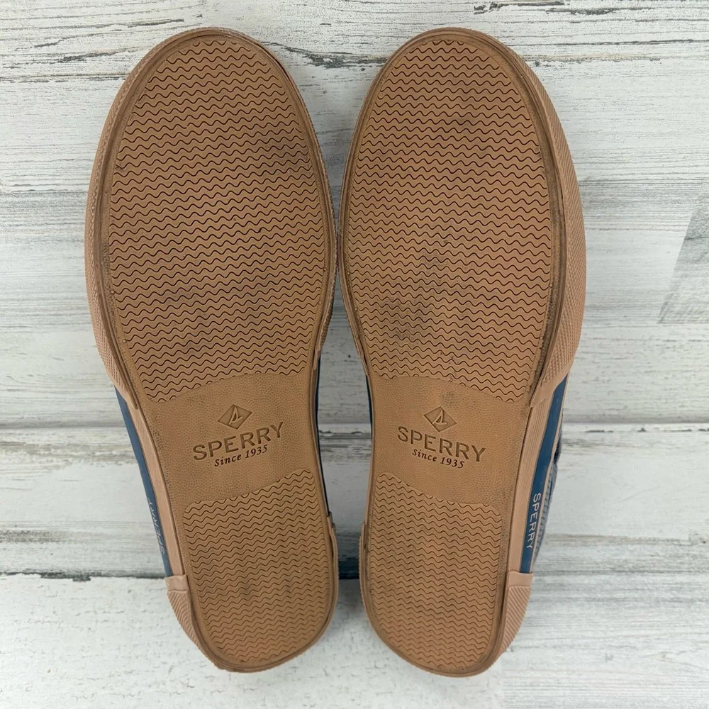 Sperry Men’s Size 13 Leather & Suede Upper 2 Eye Boat Shoes In Gray/Brown